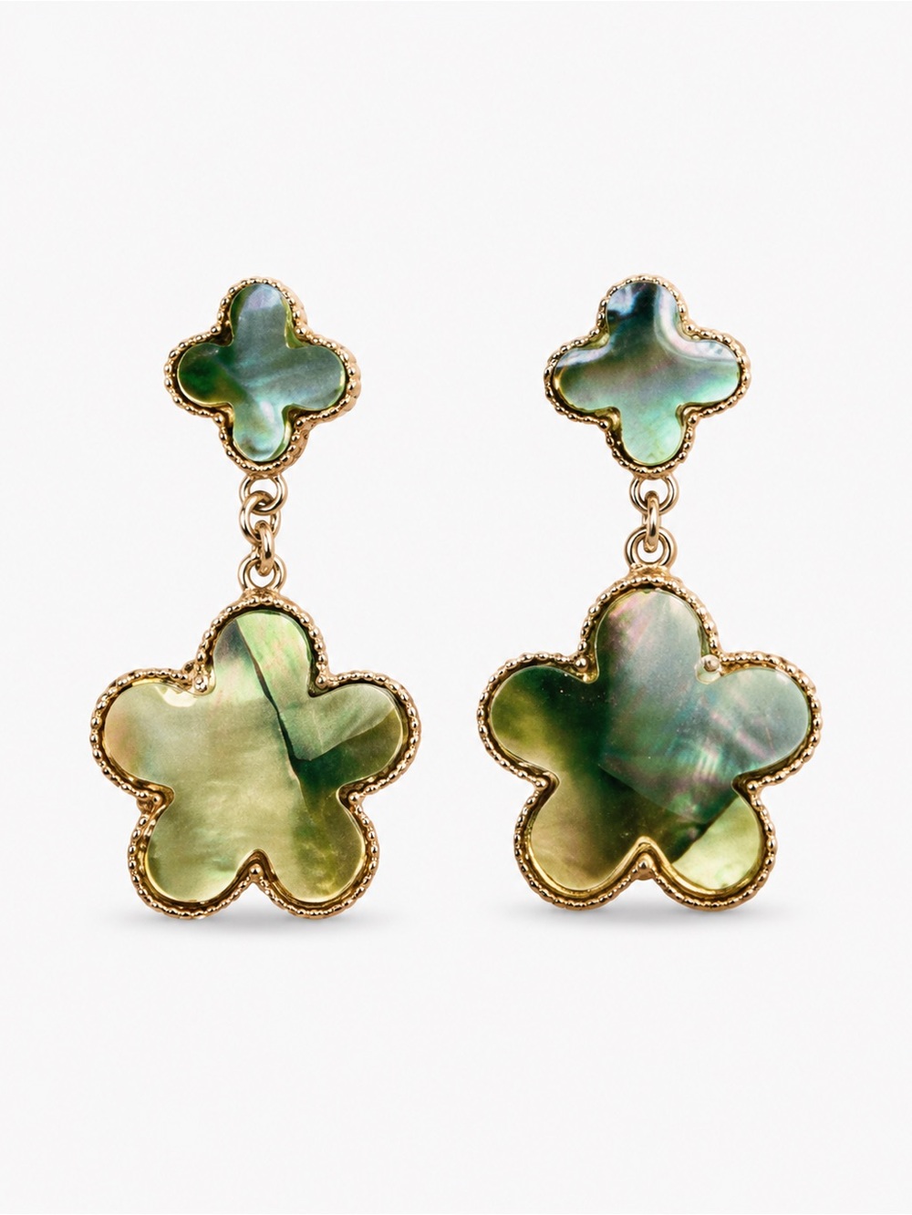 Alhambra style clover earrings